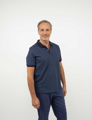 Imagen 1 del producto Polera Piqué Manga Corta Hombre Portman Club Azul, Blanco, Navy, Negro