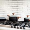 Bater&iacute;a de Cocina Oregon + Set 12 Utensilios Negro Simplit
