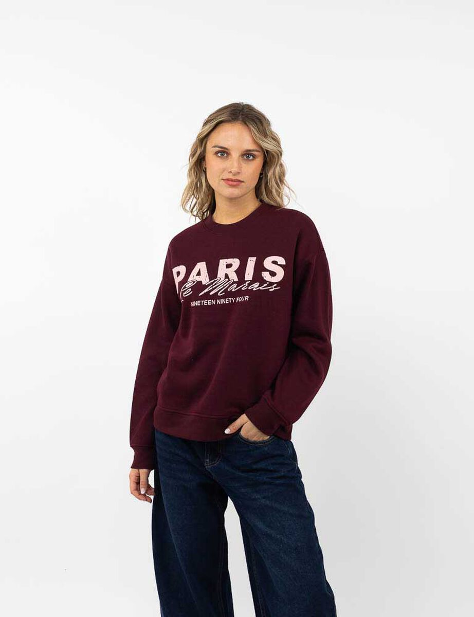 Poler&oacute;n Con Estampado Mujer Icono