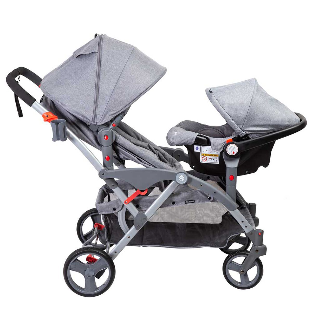 Coche Cuna Travel System Bebe Duo LX Doble Bebesit