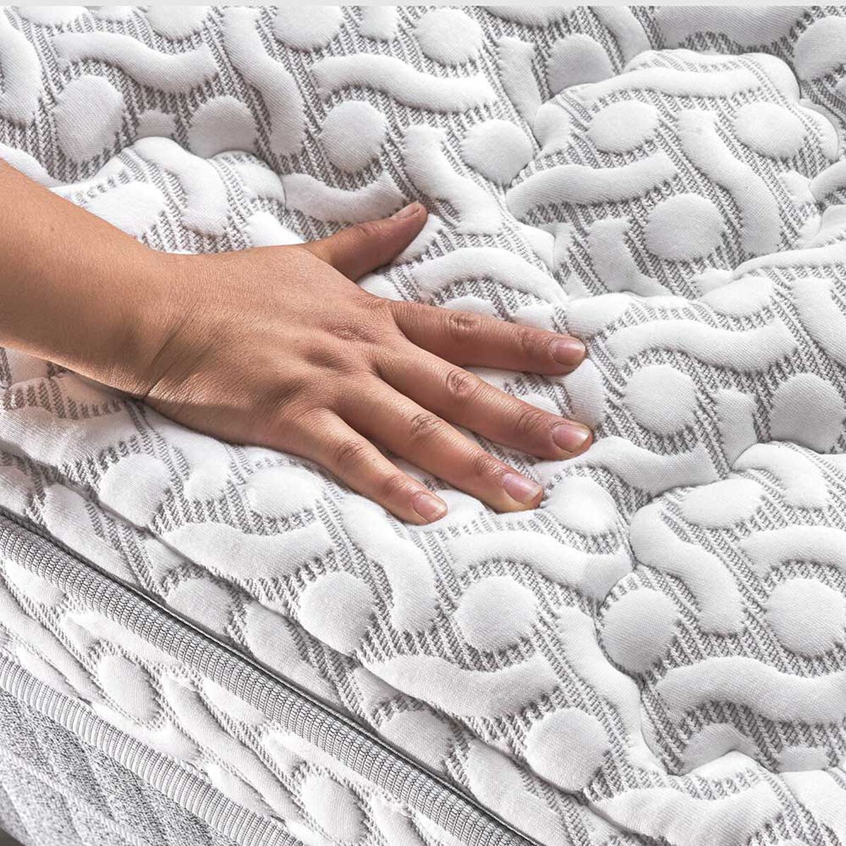 Cama Europea Cannon Base Dividida 2 Plazas Hybrid Cloud