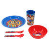 Set 5 Piezas Vajilla Infantil Paw Patrol Azul