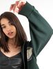 Polerón Estampado En Espalda Oversized Mujer Icono