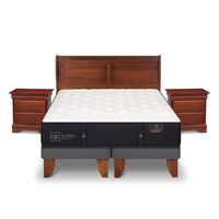 Cama Europea CIC Base Dividida King Premium + Respaldo + Veladores