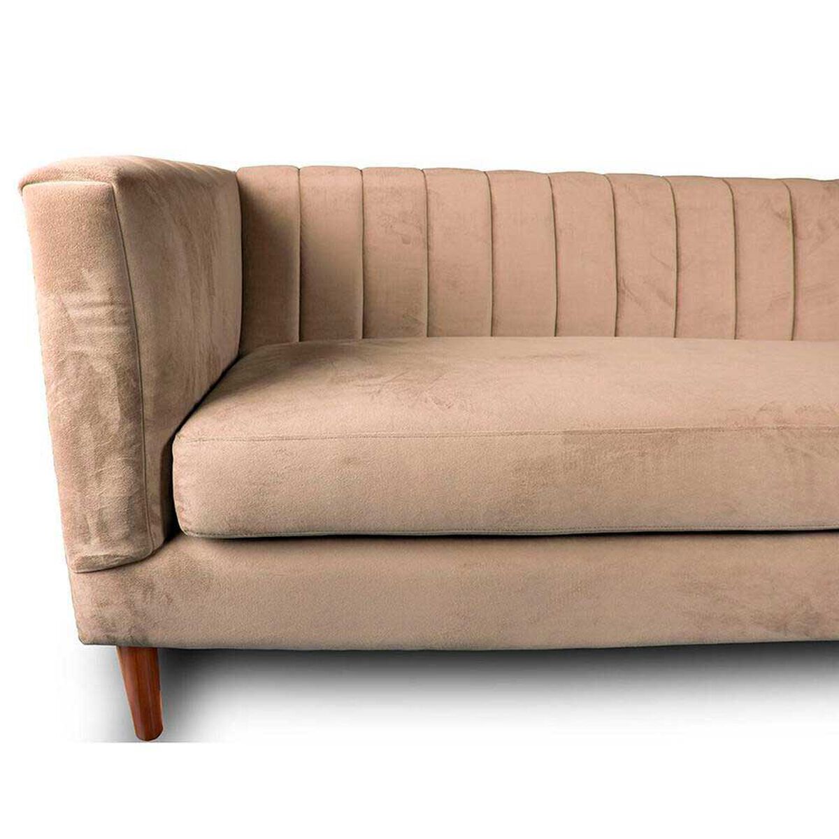 Sof&aacute; Tela Velvet Latam Home Sorrento 3 Cuerpos