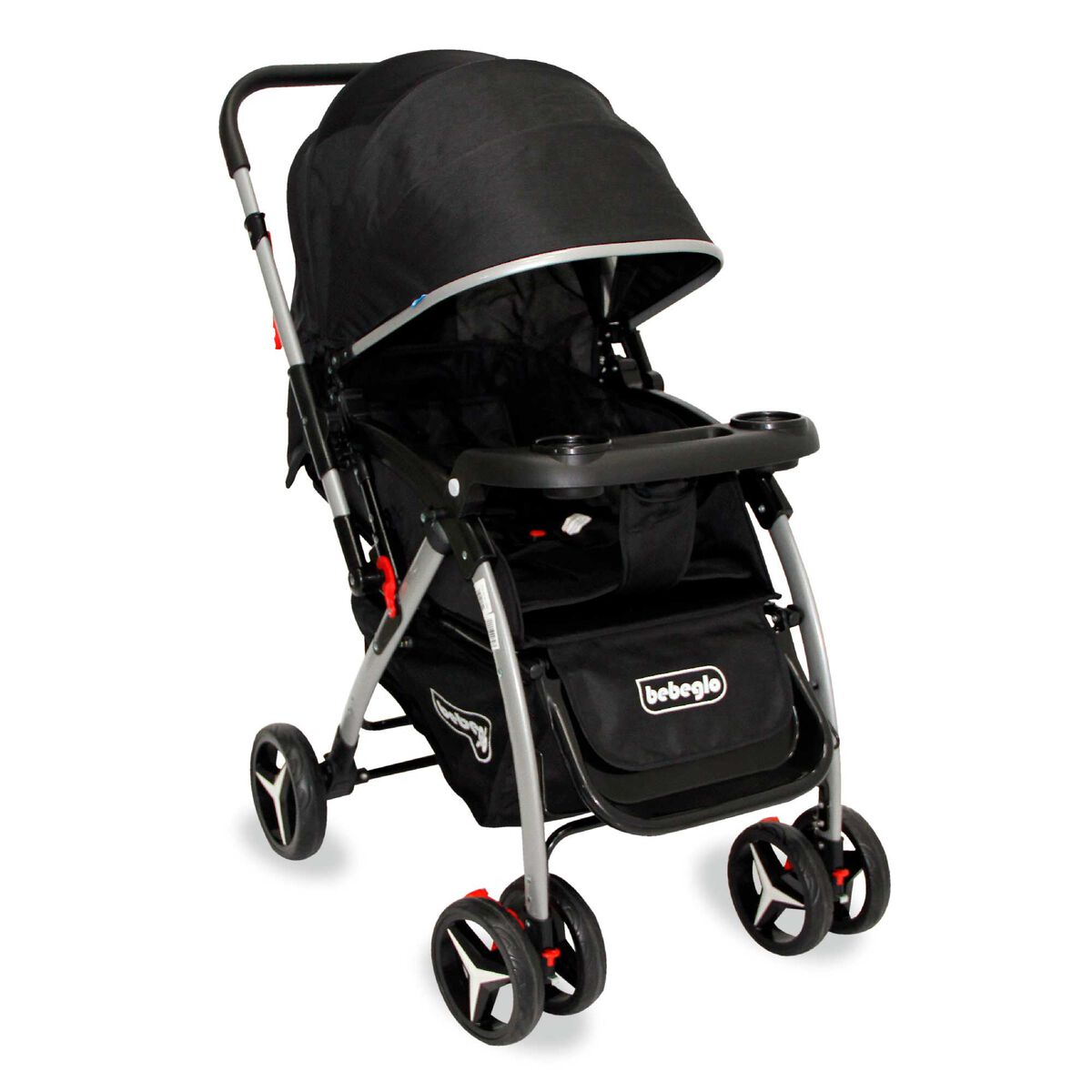 Coche Cuna Atlas Manillar Reversible Negro