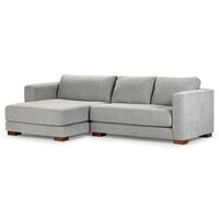 Sofá Seccional Izquierdo Rosen Copeland 3 Cuerpos Gris