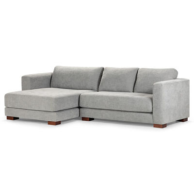 Sofá Seccional Izquierdo Rosen Copeland 3 Cuerpos Gris