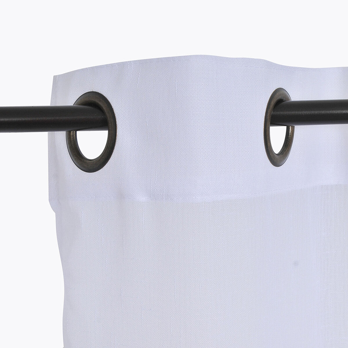 Set Cortinas Velo Lino-Argolla Blanca 140X220 Cm