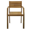 Juego de Comedor para Terraza Vekkahome Zaniah 6 Sillas Café