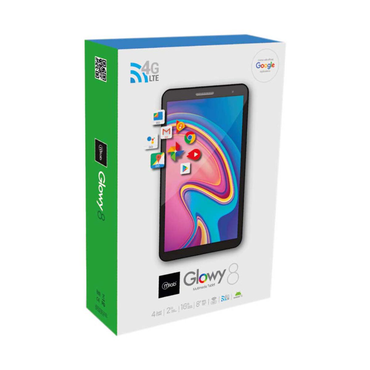 Tablet Mlab 8931 Cortex A53 Quad Core 2GB 16GB 8" Negro