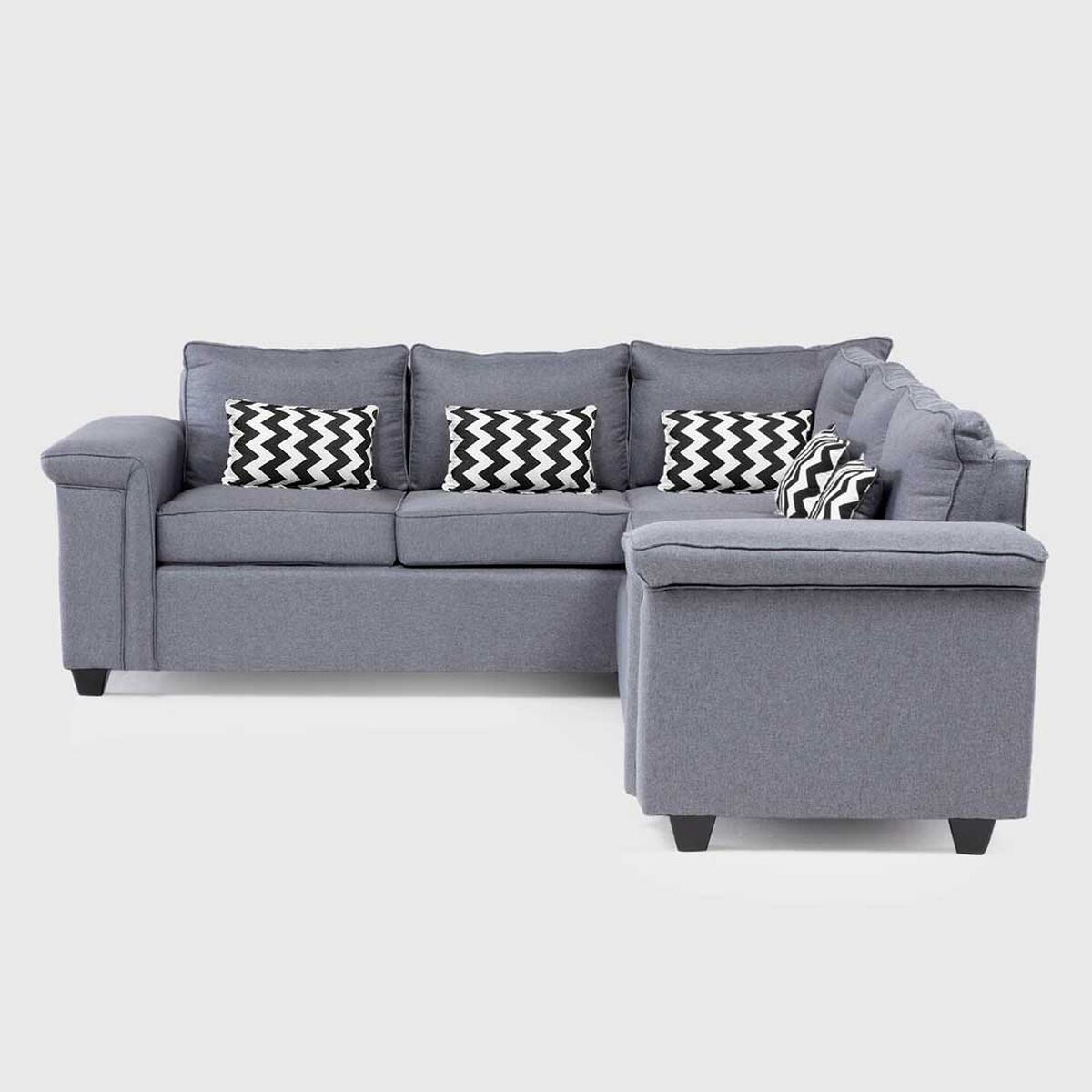 Sof&aacute; Seccional Mons Sicilia 5 Cuerpos Gris
