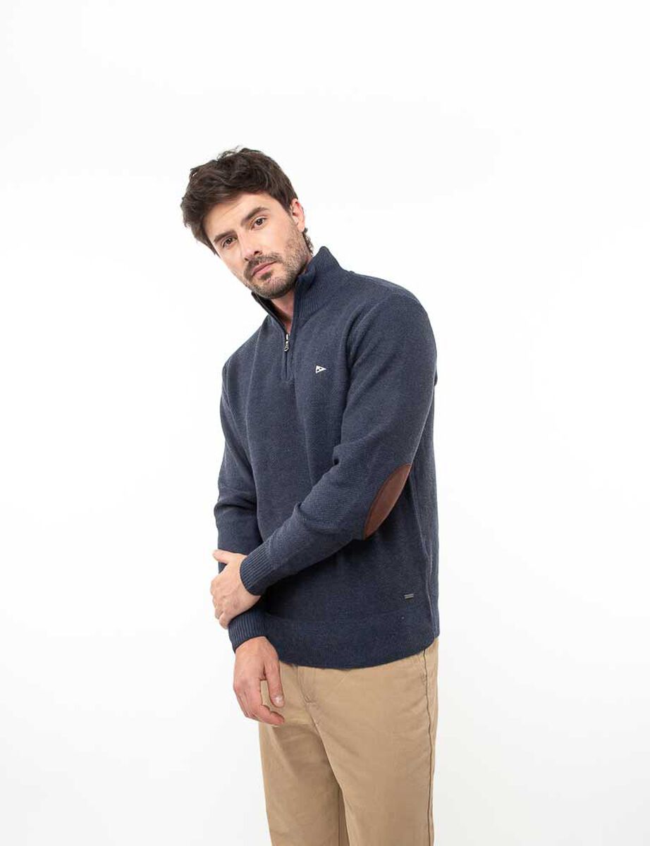 Sweater Medio Cierre Regular Hombre Portman Club