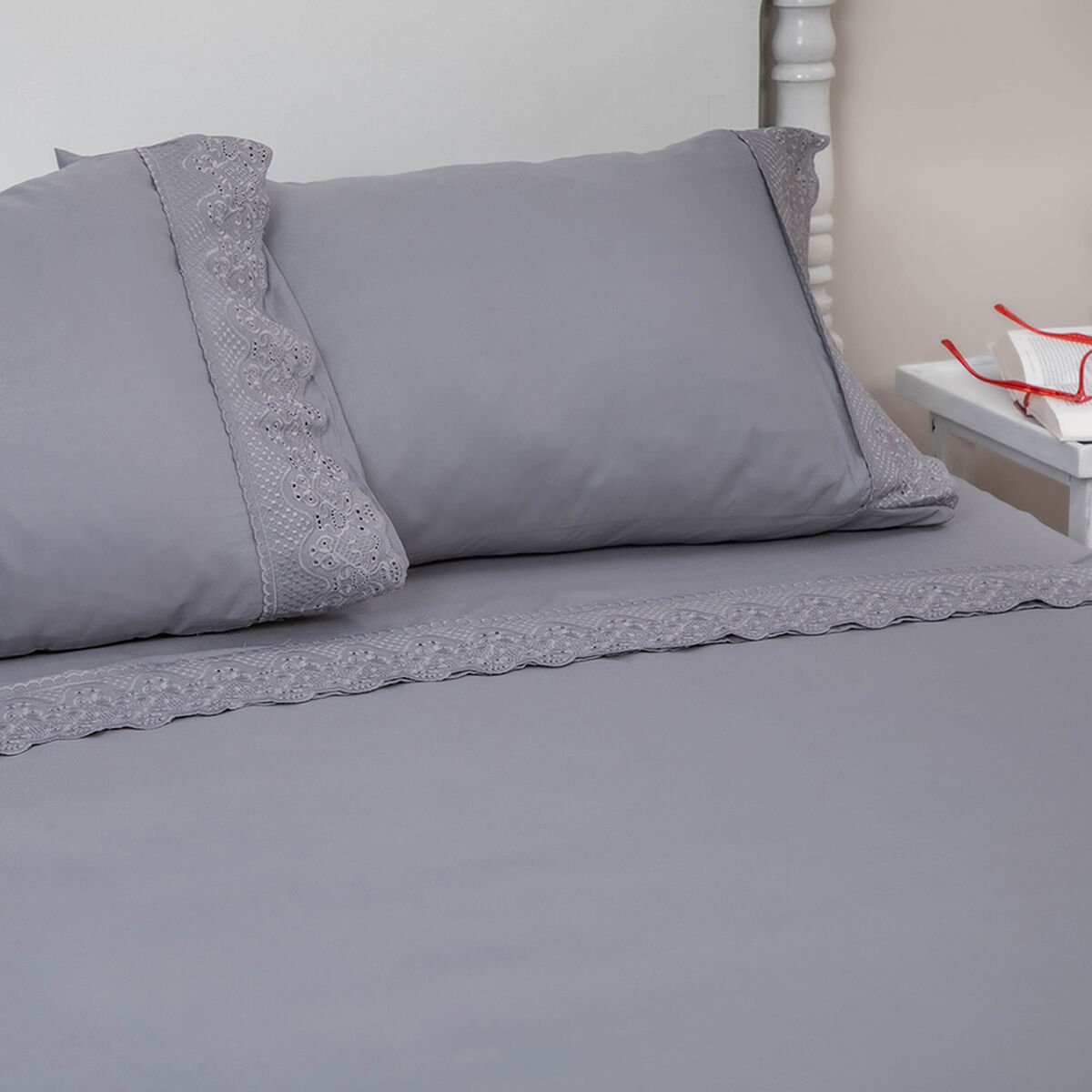 Juego de Sábanas Doral King Santorini Gris