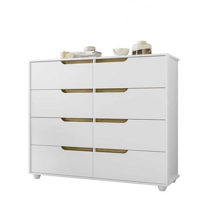Imagen 2 del producto Cómoda Vekkahome Doble Evo 8 Cajones Blanco