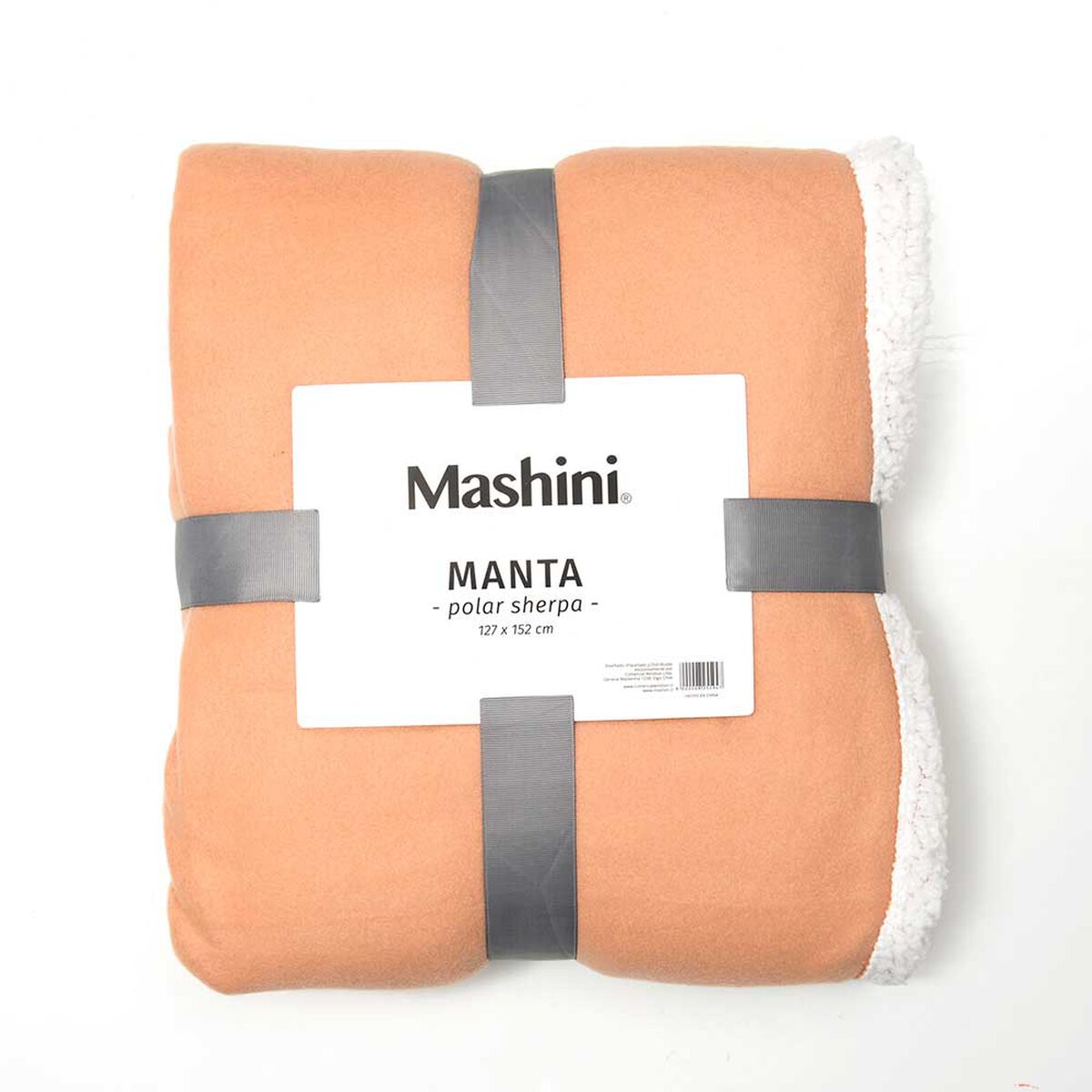 Manta de Poliéster Mashini 127 x 152 Liso Taupe