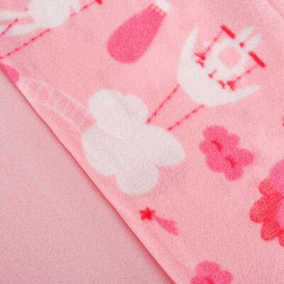 Imagen 2 del producto Juego de Sábanas Polar American Family 1,5 Plazas Conejo No Aplica Rosa