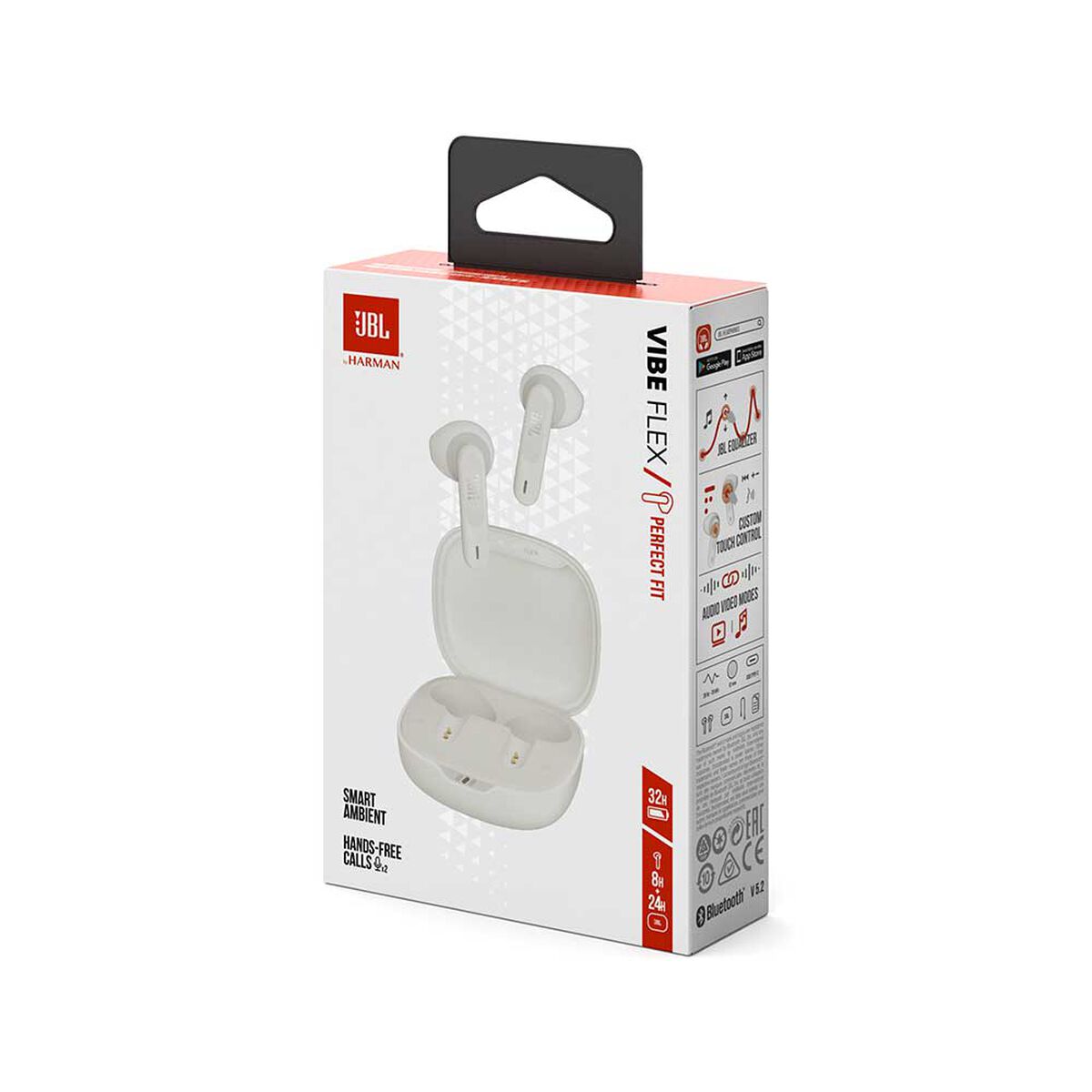 Audífonos Bluetooth In Ear JBL Wave Flex TWS Blanco