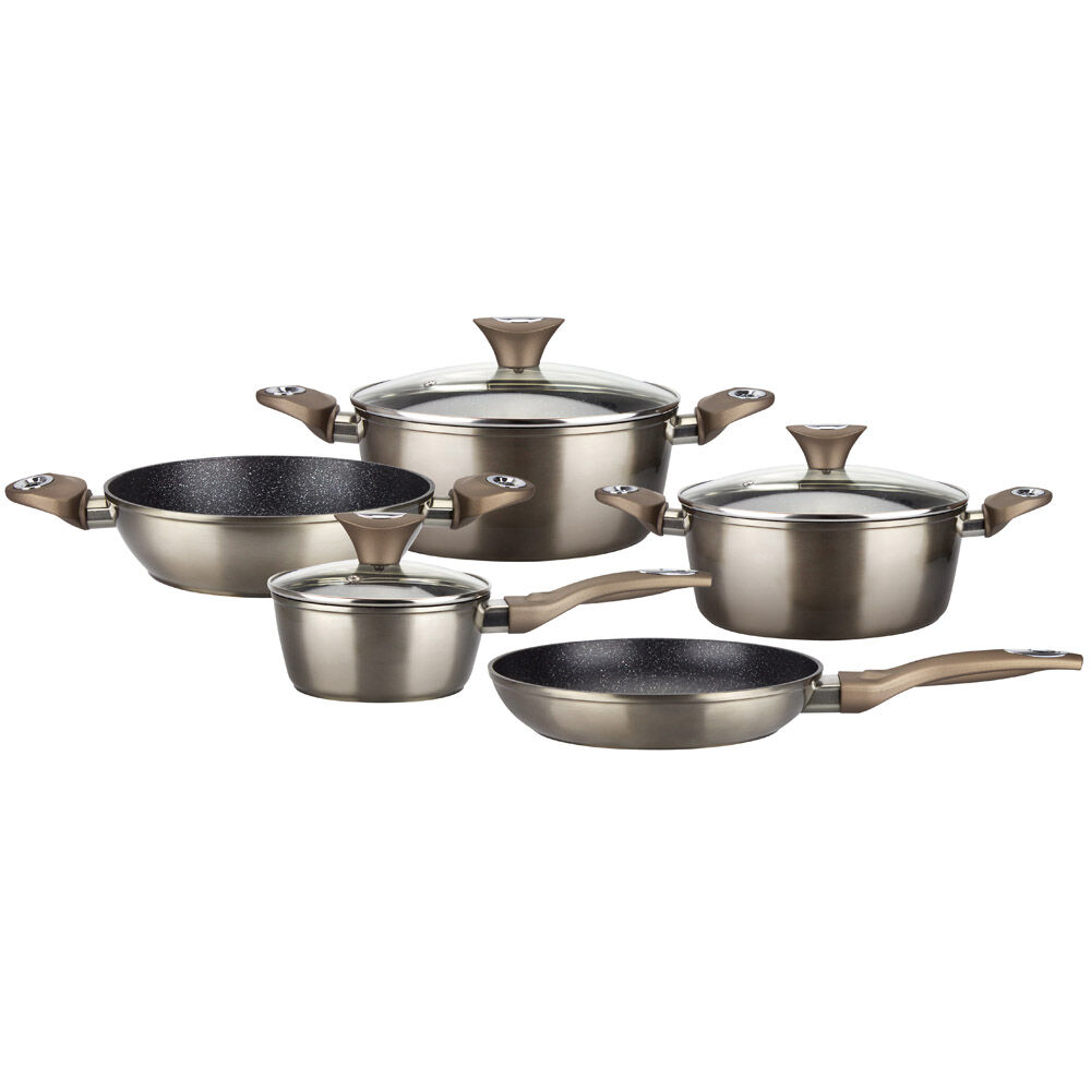 Batería de Cocina Aluminio Marmicoc Champagne 8 Piezas