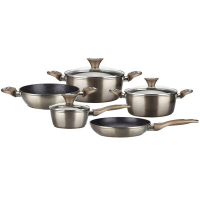 Imagen 1 del producto Batería de Cocina Aluminio Marmicoc Champagne 8 Piezas