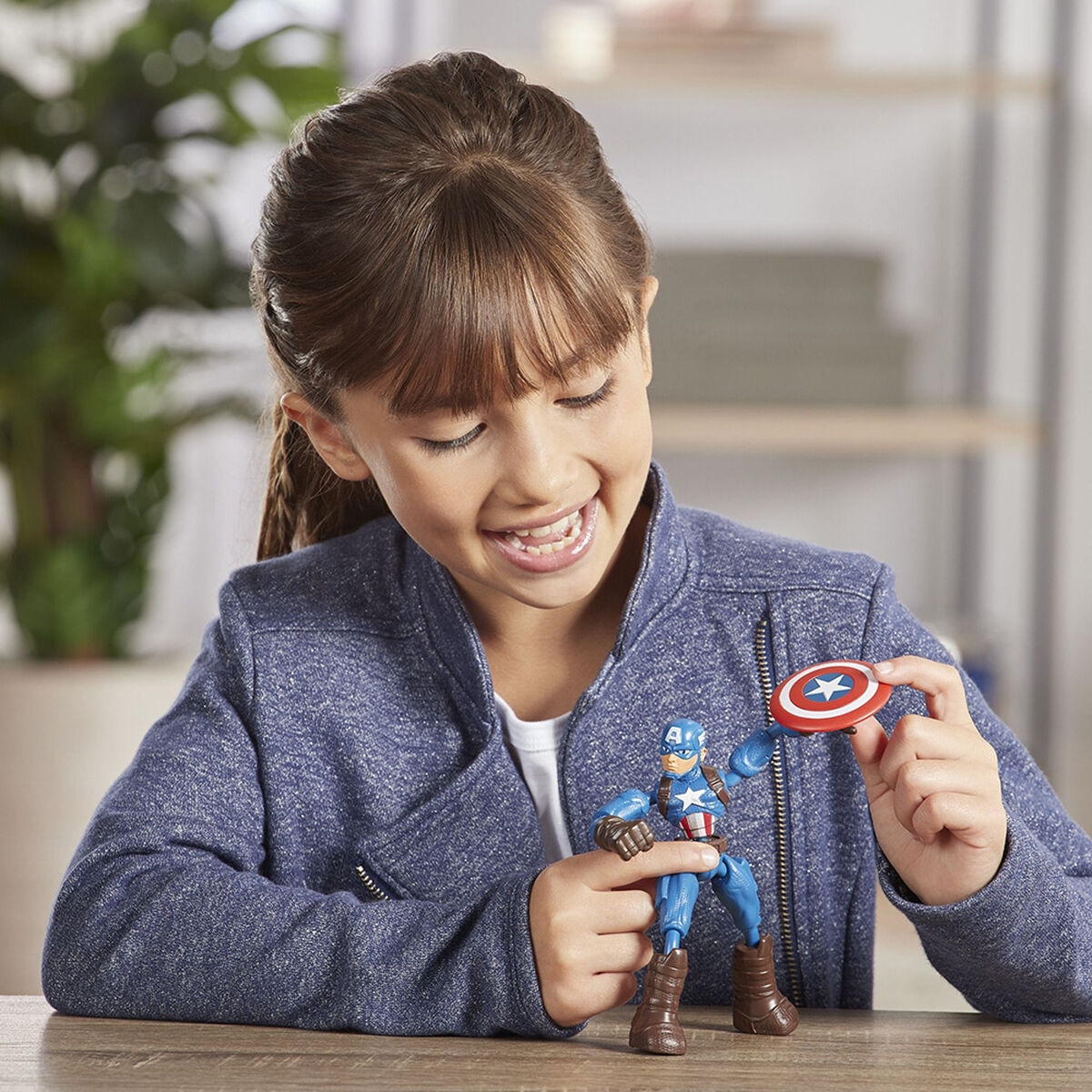 Figuras de Acción Avengers Bend y Flex Figura Capitan America
