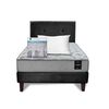 Cama Europea Latam Home 1,5 Plazas Cannon Negro