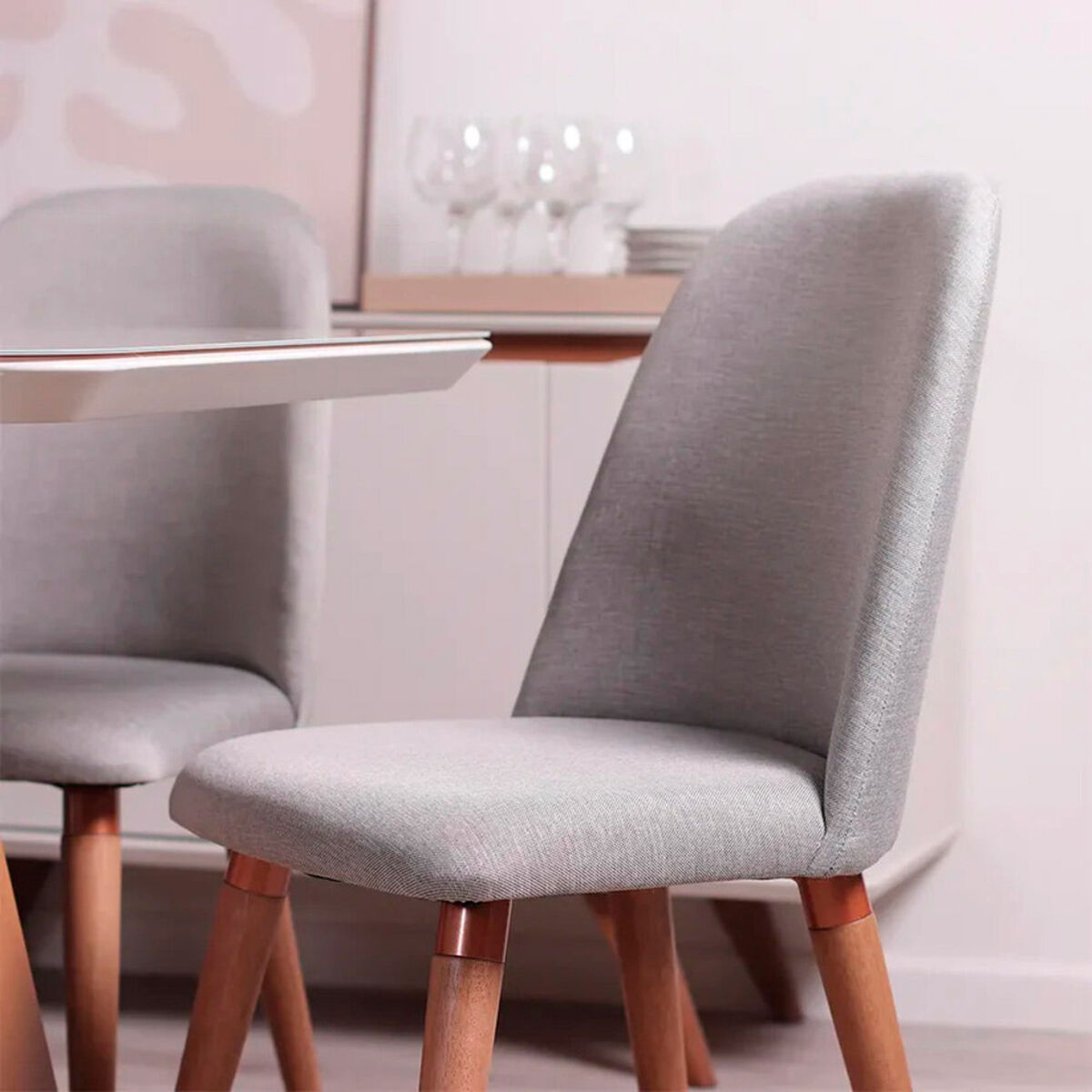 Juego de Comedor Decocasa Bennet 6 Sillas Gris