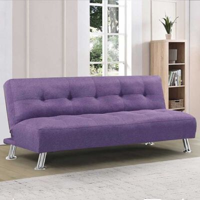 Futón Idetex Tela Mandy Lila 3 Cuerpos