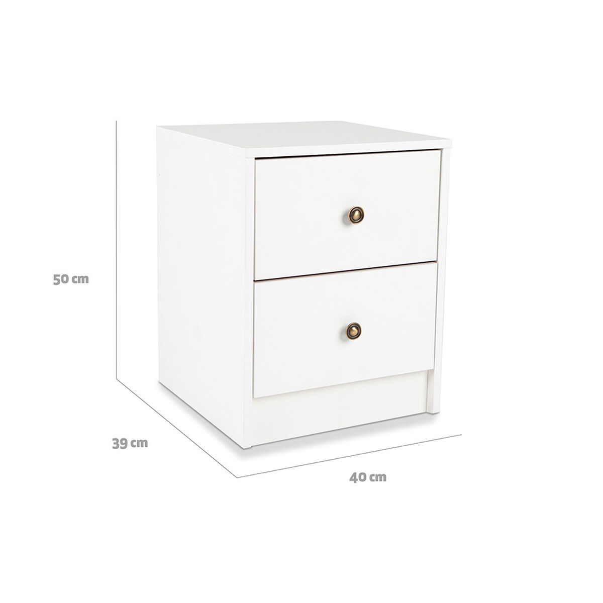 Combo Closet Lucerna + Velador CIC Blanco