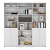 2 Estantes 2 Puertas + Estante 5 Repisas + 3 Complementos TuHome Home Blanco