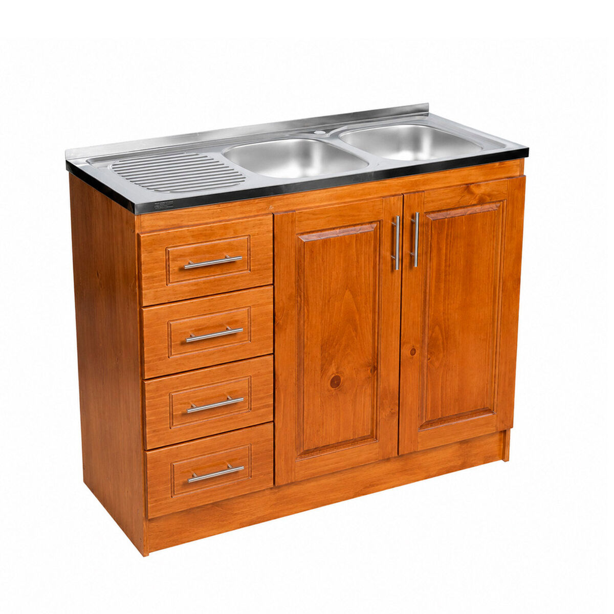 Lavaplato Derecho Muebles Hema Berl&iacute;n 120 cm Nogal