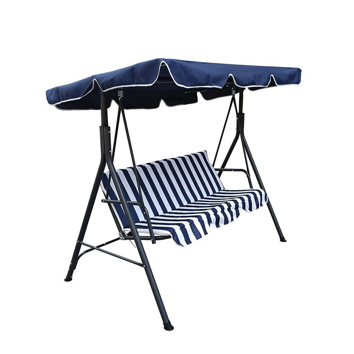 Sillón Columpio para Terraza Casanova 3 Cuerpos Azul Blanco
