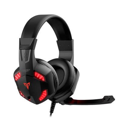 Audífonos Gamer Targa Odyssey 300 Negro-Rojo