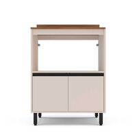 Mueble Base de Cocina Premier Vekkahome 2 Puertas Beige