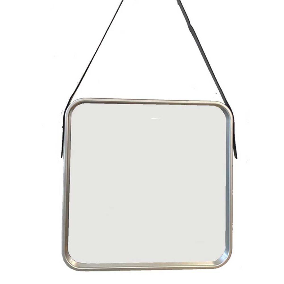 Espejo Pl&aacute;stico Vgo con Correa 40 x 40 cm Dorado