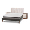 Cama Europea CIC Curve King Balance + Respaldo + 2 Veladores Legno