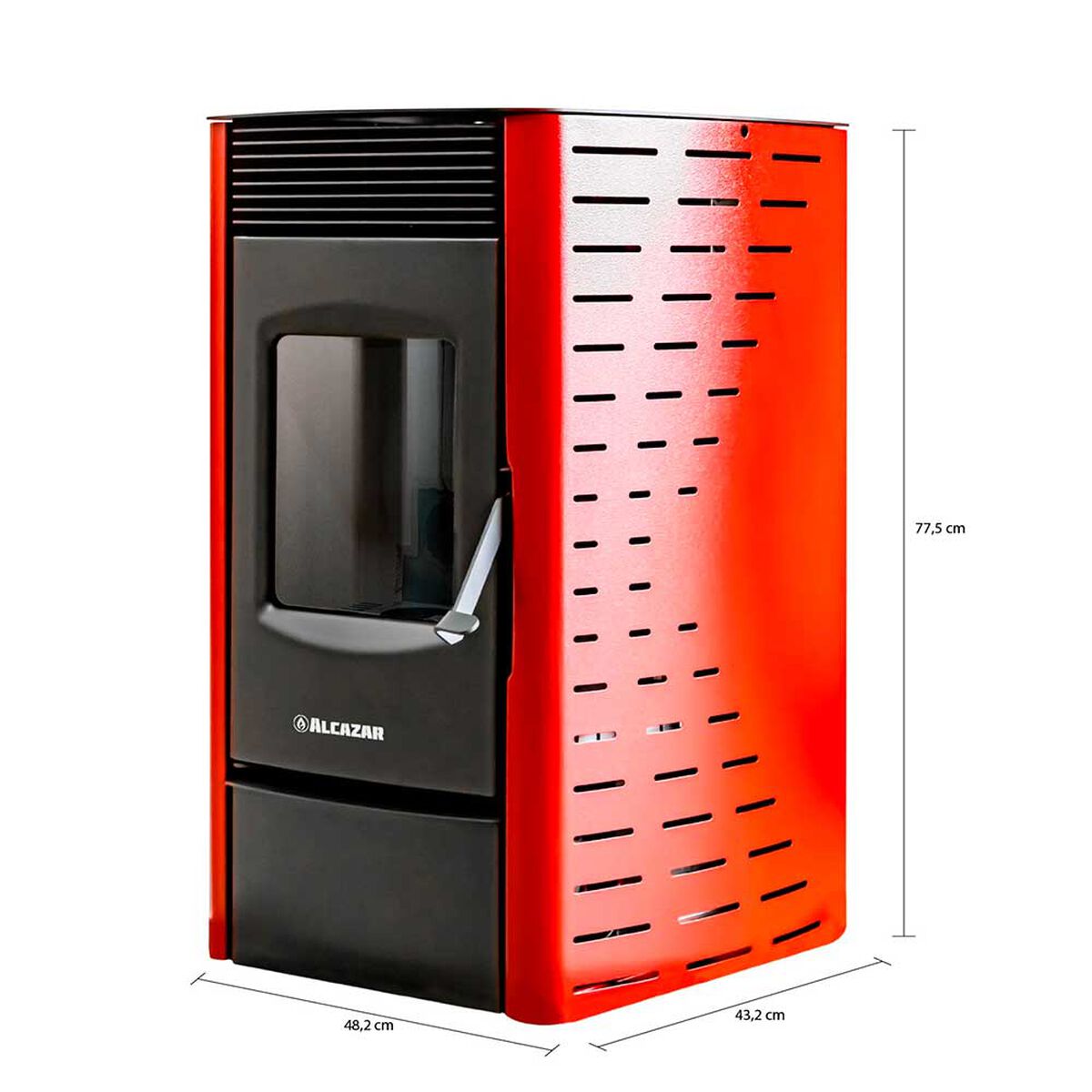 Estufa a Pellet Alcazar P1800 Burdeo