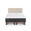 Cama Europea CIC Base Dividida King Ortopedic Advance + Respaldo Villarrica Alpino