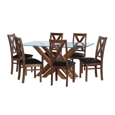 Juego de Comedor Latam Home Merida 6 Sillas Negro