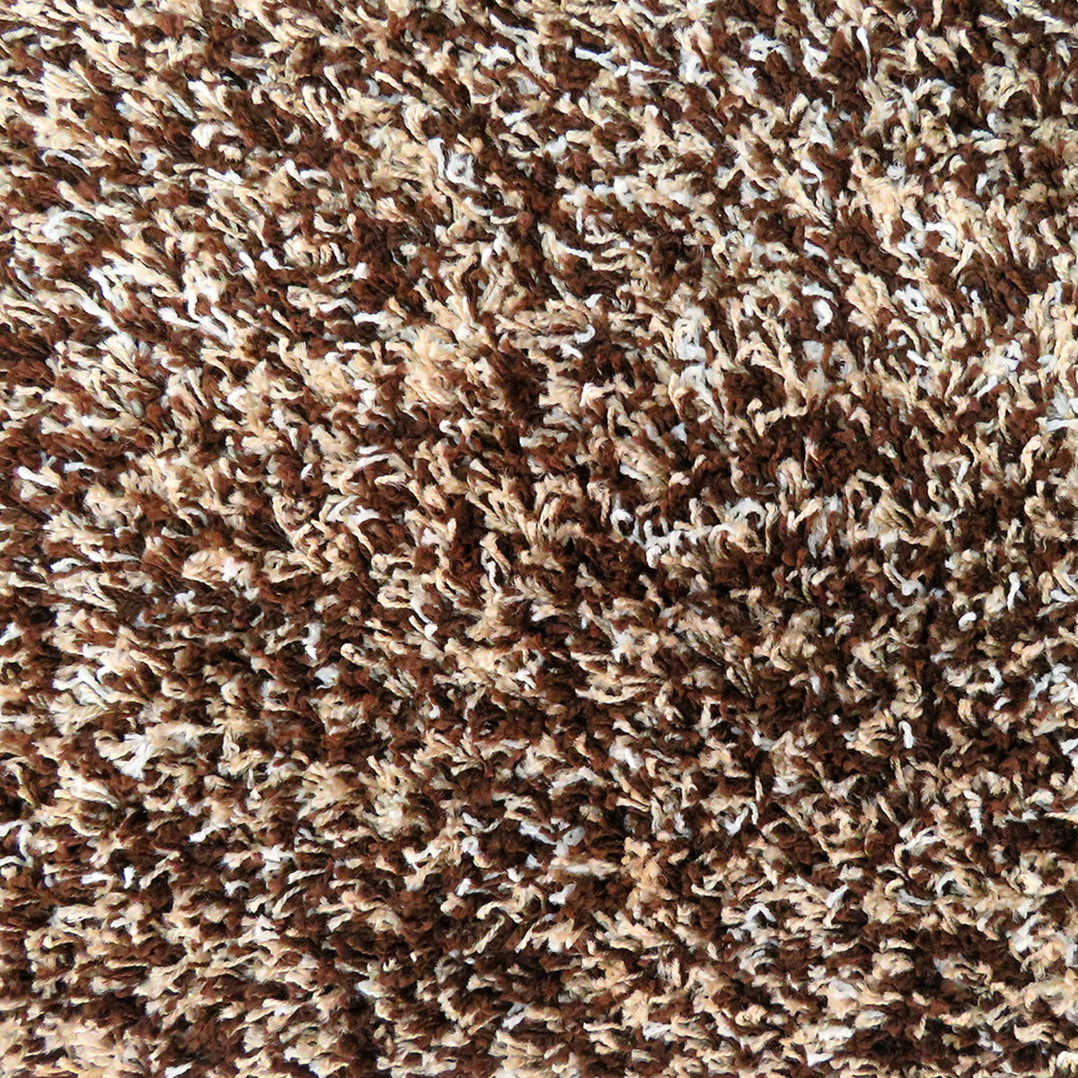 Alfombra Shaggy Bicolor 50 X 100 Cm Brown Beige