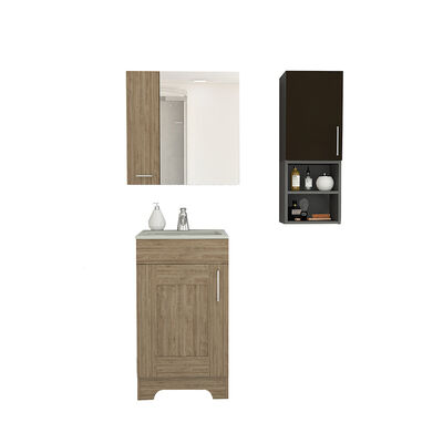 Imagen 2 del producto Botiquín + Mueble Lavamanos + Muro TuHome Bath 300