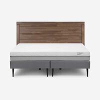 Cama Europea Rosen Base Dividida King Pratta + Respaldo Sicilia