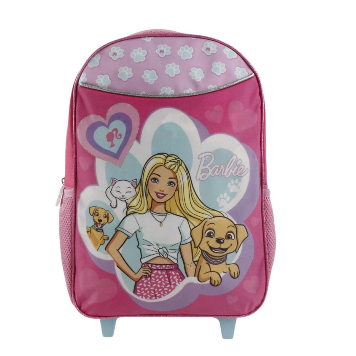 Mochila Infantil Dos Diseños con Ruedas Barbie