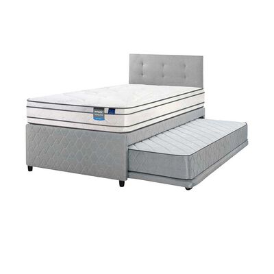 Imagen 1 del producto Cama Nido Flex 1,5 Plazas Innova + Respaldo Royal Gris