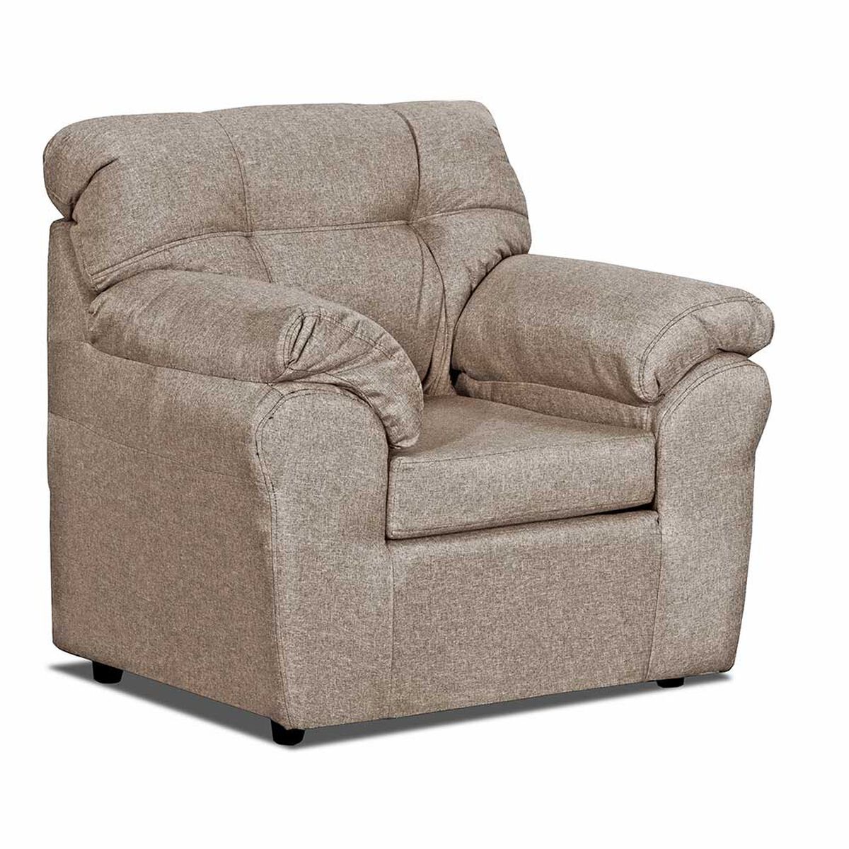 Juego de Living Deco Outlet Polonia Sofá 3 Cuerpos + Dos Sillones 1 Cuerpo Beige