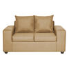 Juego de Living Innovamuebles Kahlo Sofá 2 Cuerpos + Dos Pouf 1 Cuerpo Oro
