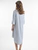 Vestido Midi Lino Manga 3/4 Mujer Portman Club