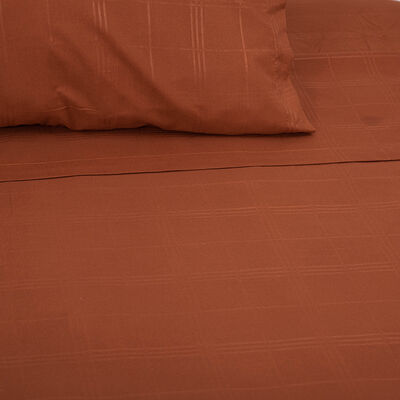 Imagen 1 del producto Juego de Sábanas Doral 1,5 Plazas Embossed Terracota