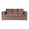 Juego de Living Kea Nize Felpa Sofá 3 Cuerpos + Dos Sillones 1 Cuerpo Café