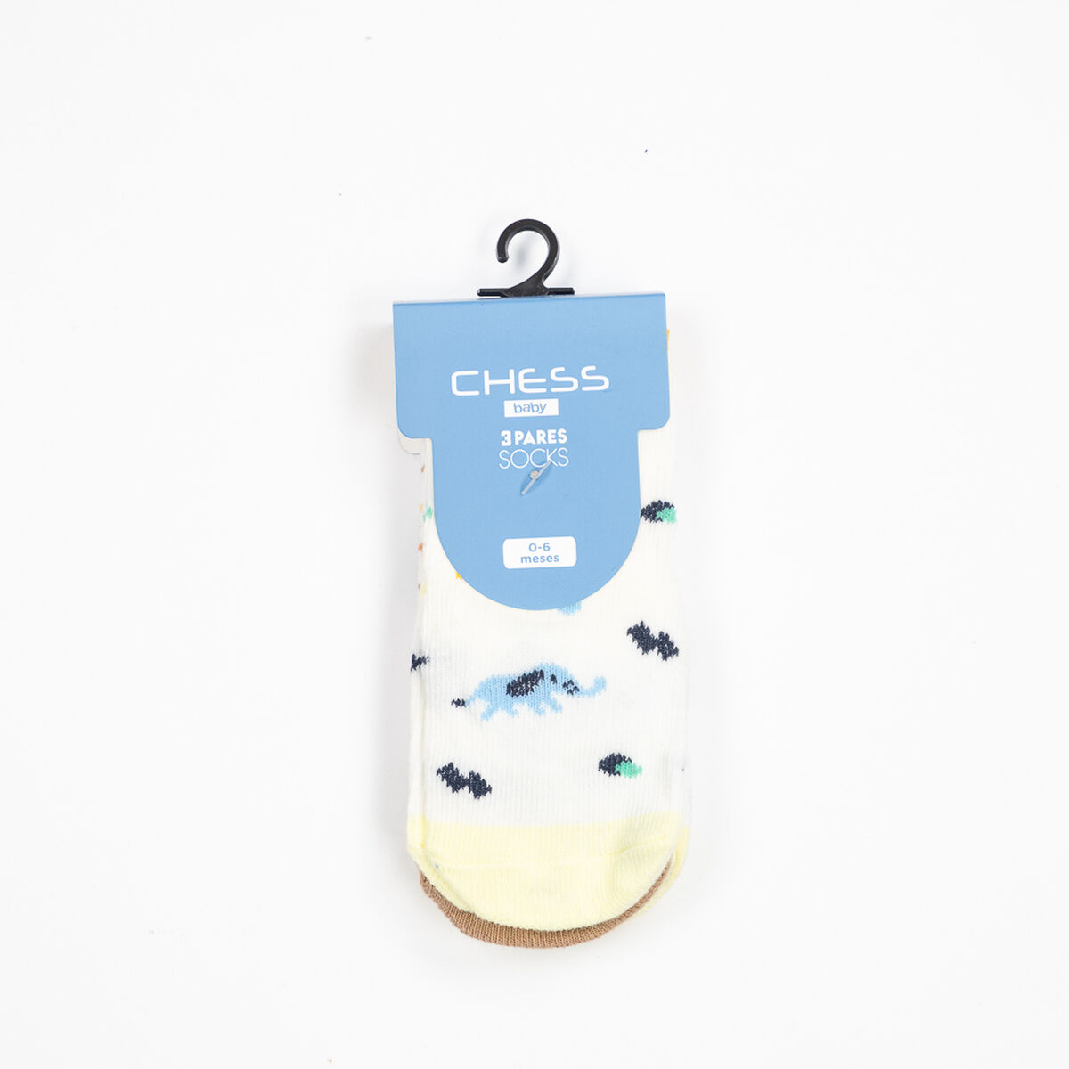 Pack 3 Calcetin Largo Beb&eacute; Chess Baby